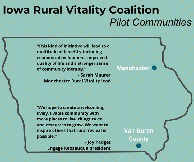 Article: Manchester and Van Buren County Announced as Pilot Communities by the Iowa Rural Vitality Coalition