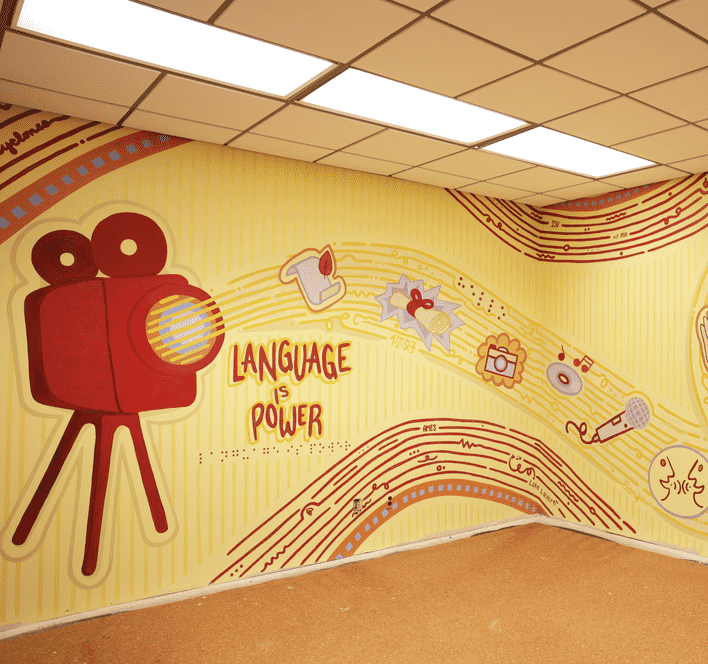 Article: College of Design students, alumni transform Ross Hall lunchroom with mural